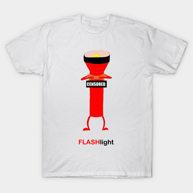 FLASHlight Pun TShirt TeePublic